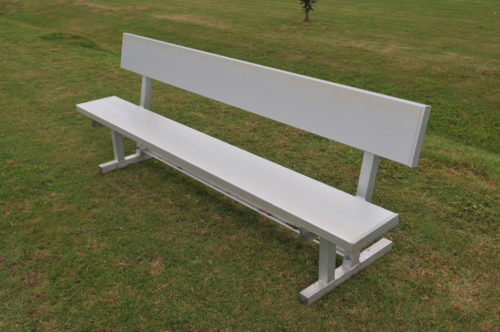Aluminum Players Bench | Backrest 7' 6" • Seats 5 - Outdoor Bench