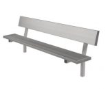 Aluminum Players Bench | Backrest 15' • Seats 10