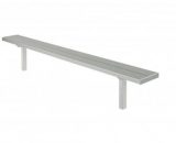 Aluminum Players Bench | No Backrest 7' 6" • Seats 5 - Outdoor Bench