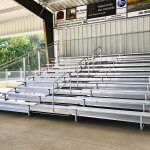 Aluminum 10 Row Transportable Bleacher Seats 104