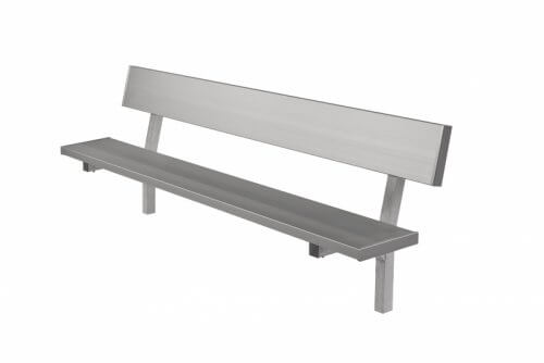 Players Bench | Backrest Permanent Bench • 6' • Seats 4