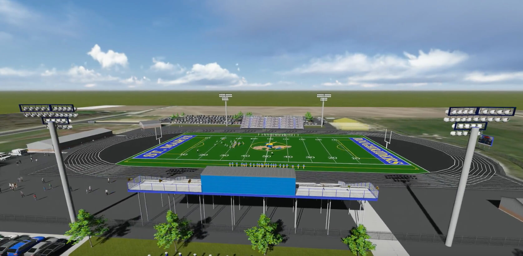 St. Marys High School Awards 4000 Seat Grandstand to SAF